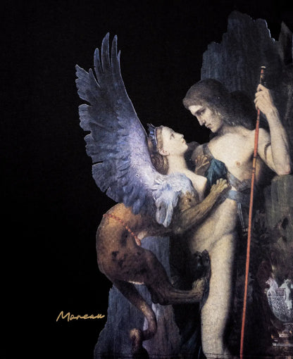 Playera Oversize Mujer - Œdipe et le Sphinx