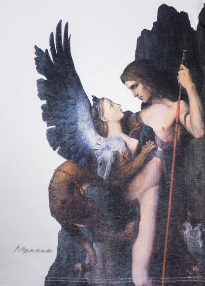 Playera Oversize Raglán Hombre - Œdipe et le Sphinx