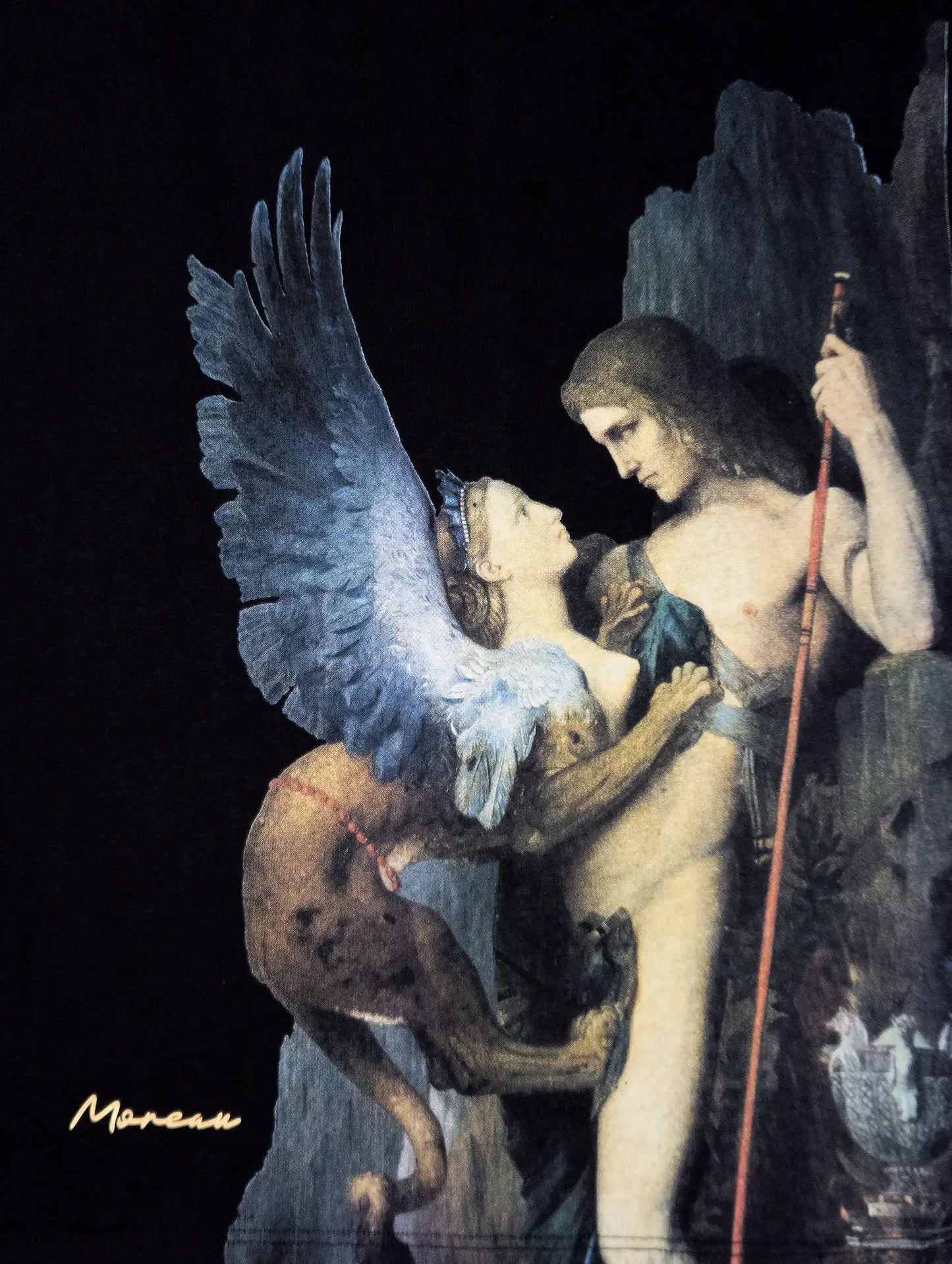 Playera Oversize Hombre - Œdipe et le Sphinx