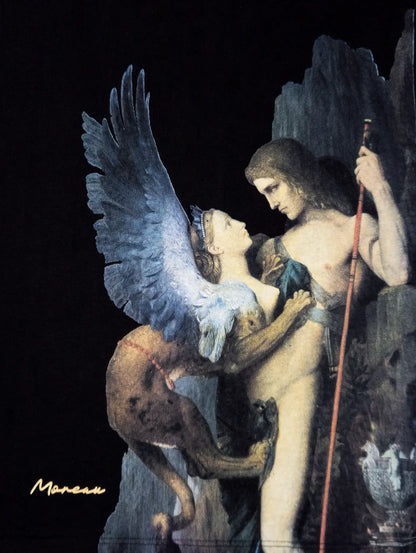 Playera Oversize Hombre - Œdipe et le Sphinx