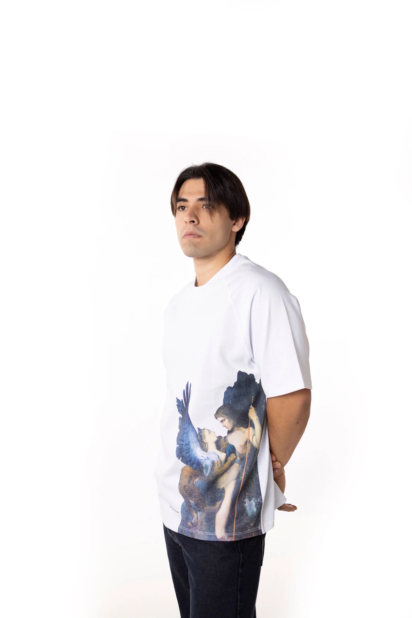 Playera Oversize Raglán Hombre - Œdipe et le Sphinx