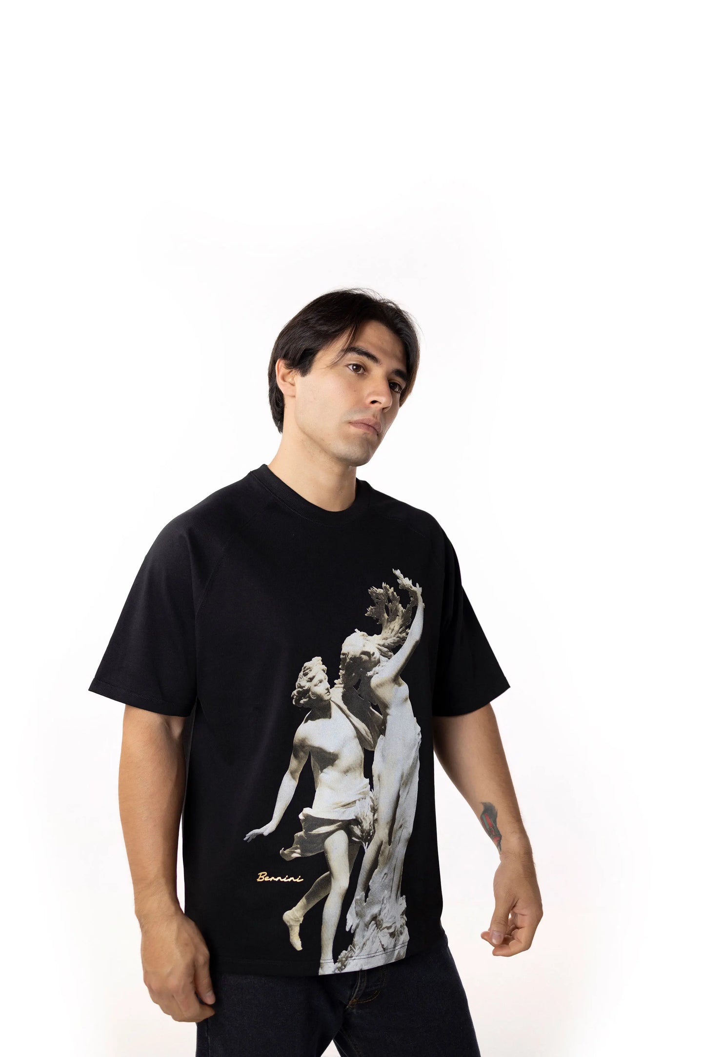 Playera Oversize Raglán Hombre - Apolo e Dafne