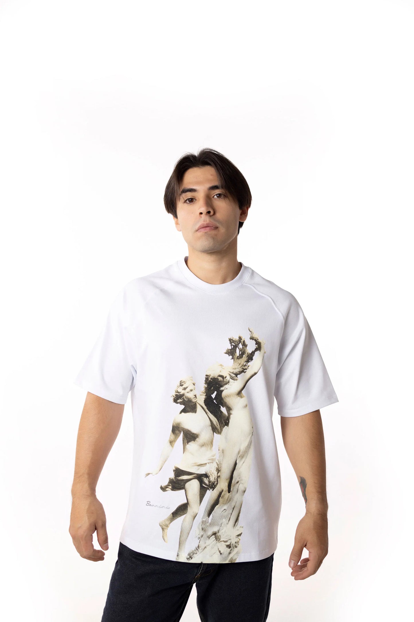 Playera Oversize Raglán Hombre - Apolo e Dafne