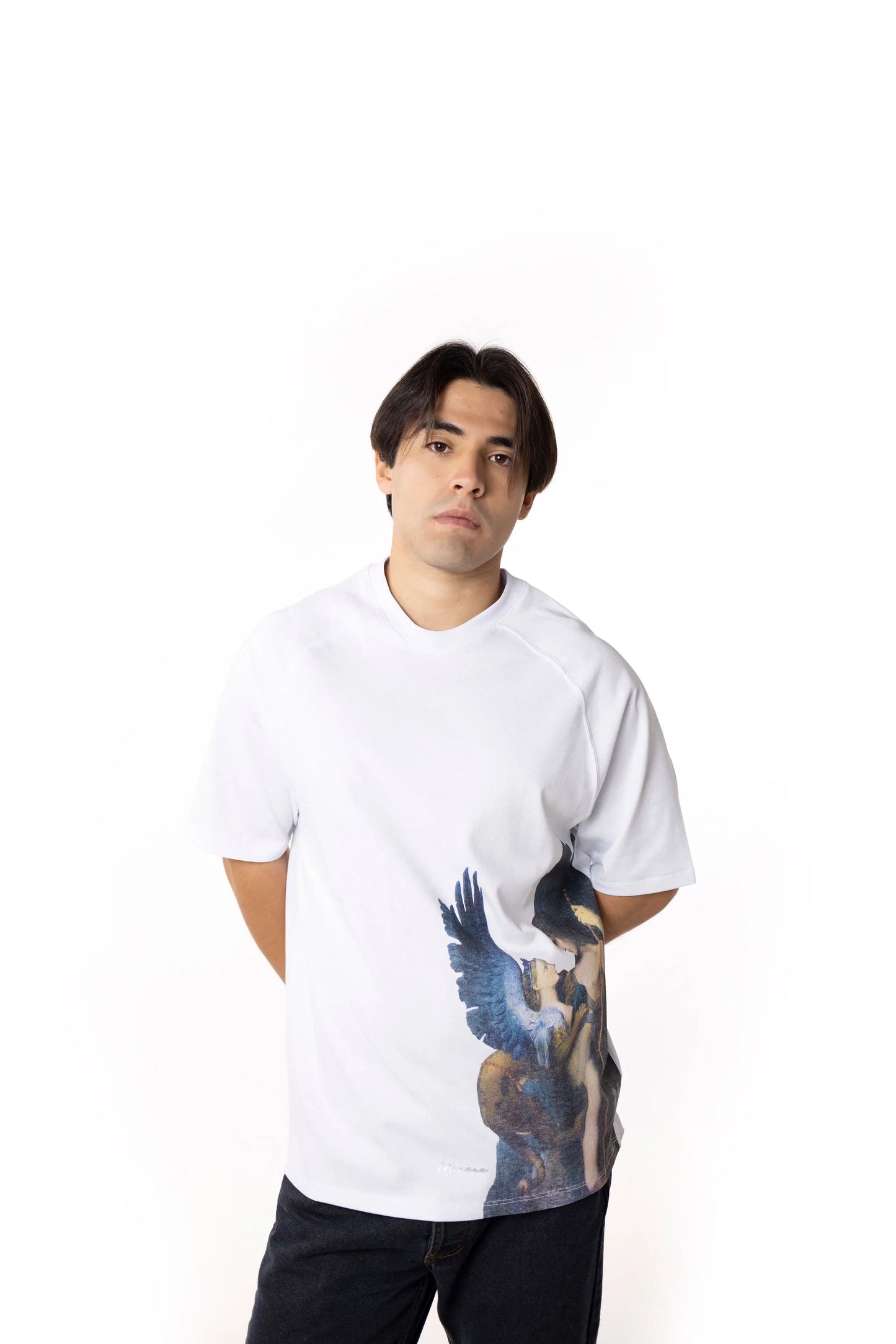 Playera Oversize Raglán Hombre - Œdipe et le Sphinx