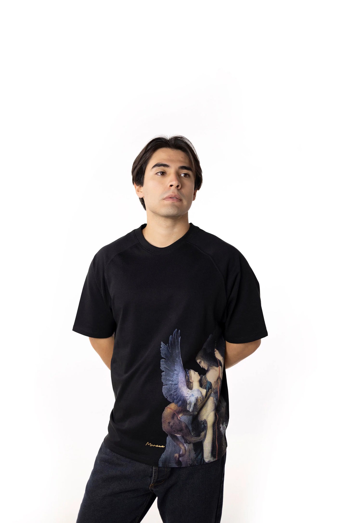 Playera Oversize Raglán Hombre - Œdipe et le Sphinx