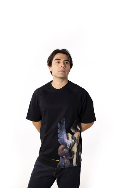 Playera Oversize Raglán Hombre - Œdipe et le Sphinx