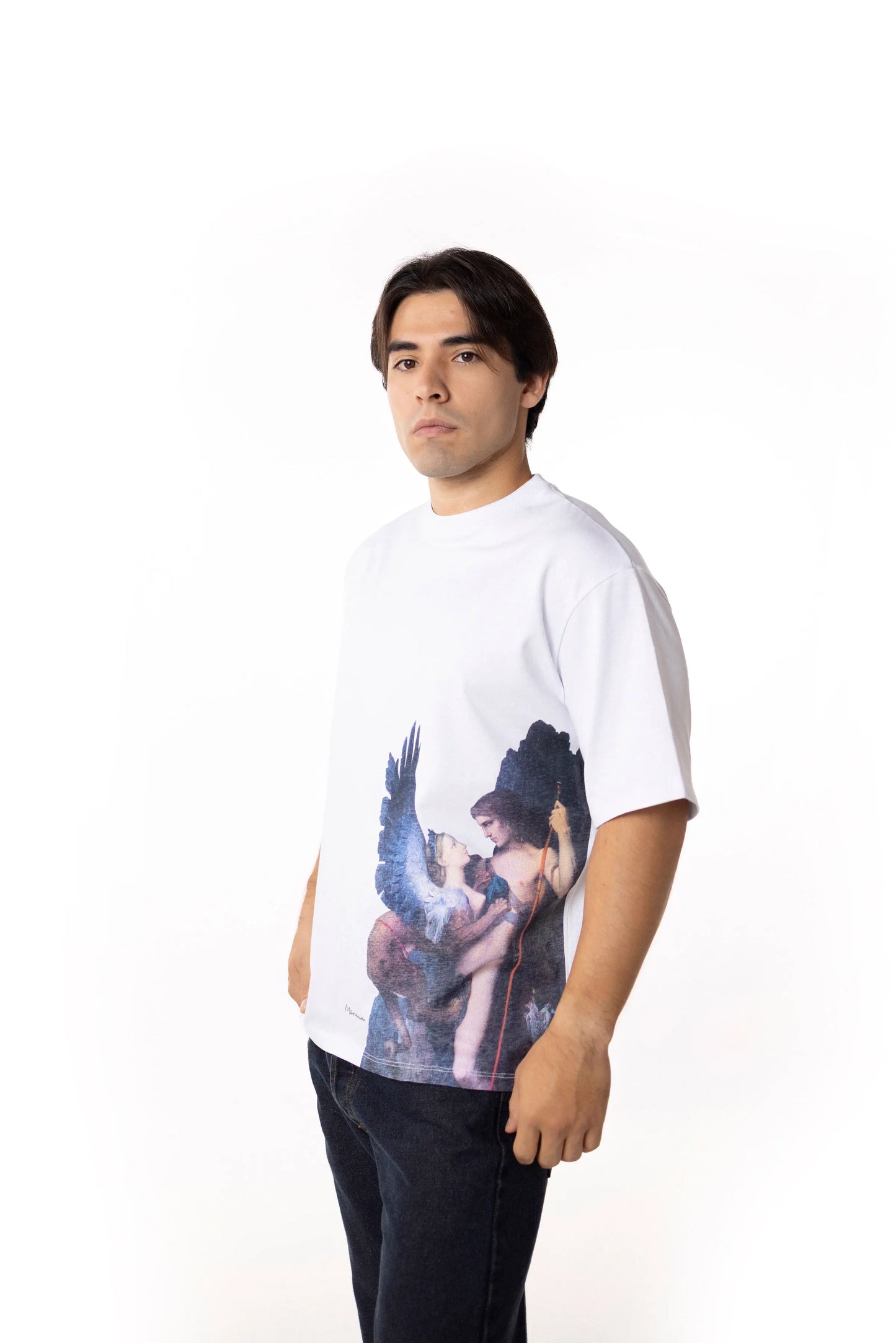 Playera Oversize Hombre - Œdipe et le Sphinx