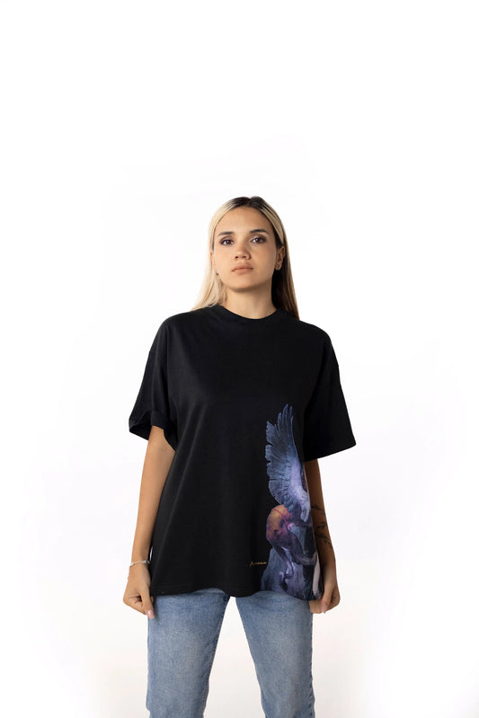 Playera Oversize Mujer - Œdipe et le Sphinx