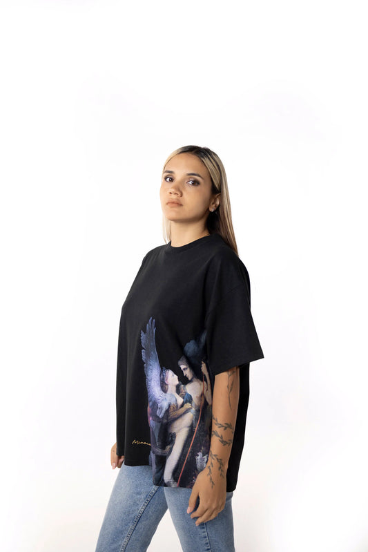 Playera Oversize Mujer - Œdipe et le Sphinx