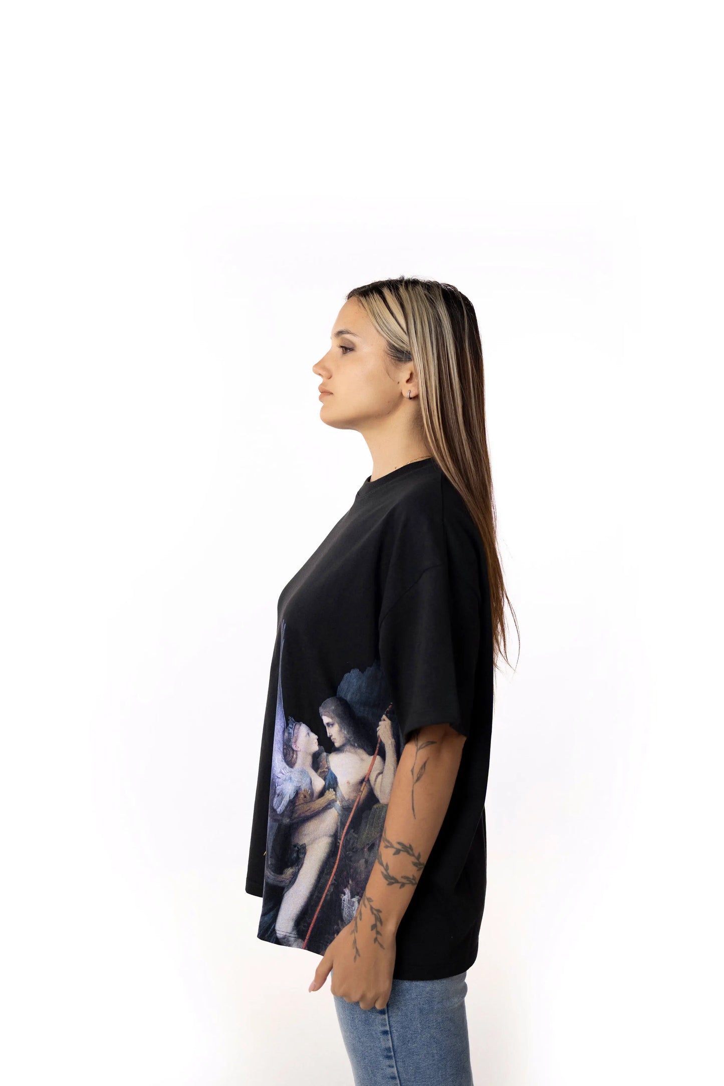 Playera Oversize Mujer - Œdipe et le Sphinx