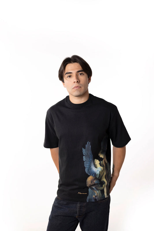 Playera Oversize Hombre - Œdipe et le Sphinx