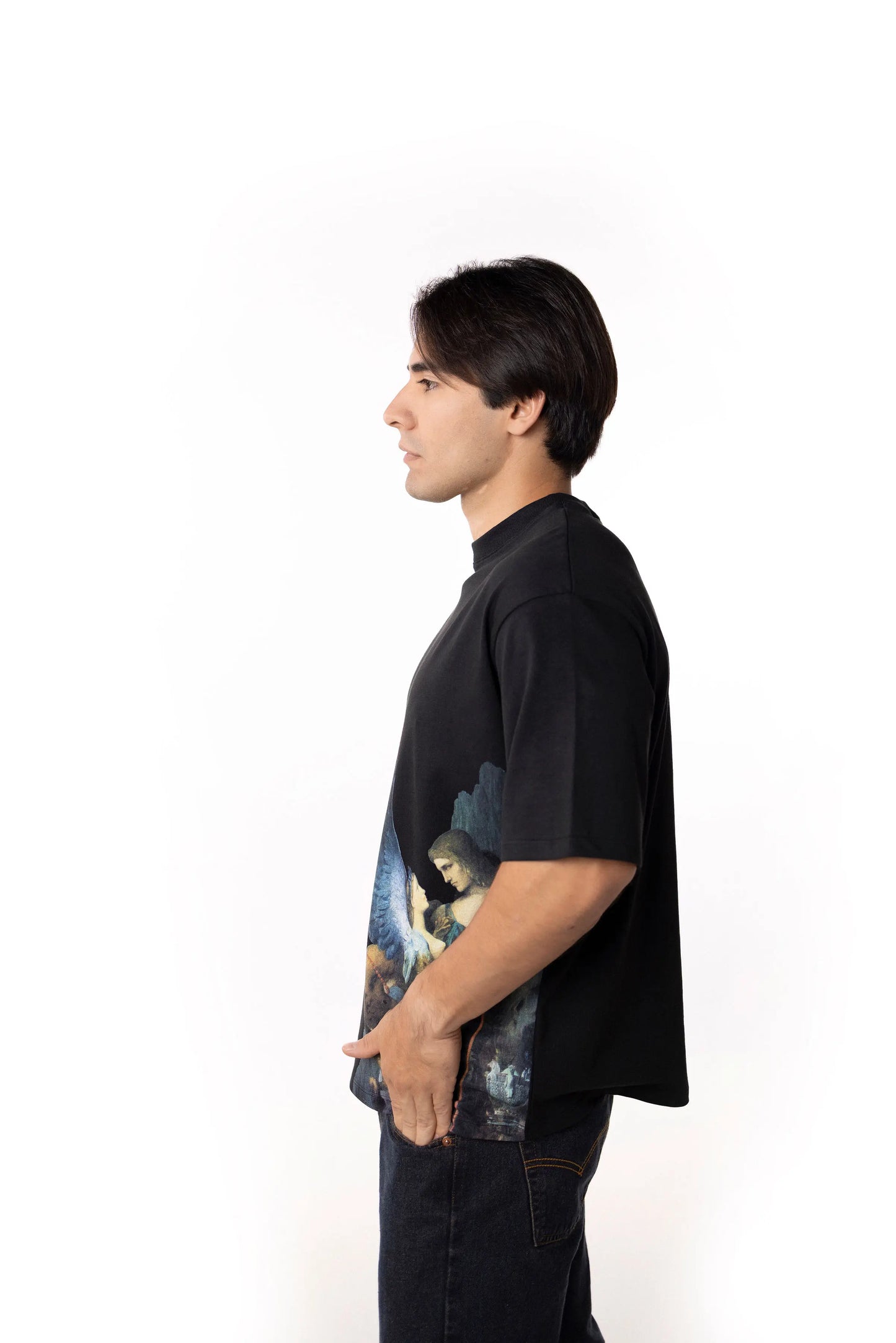 Playera Oversize Hombre - Œdipe et le Sphinx